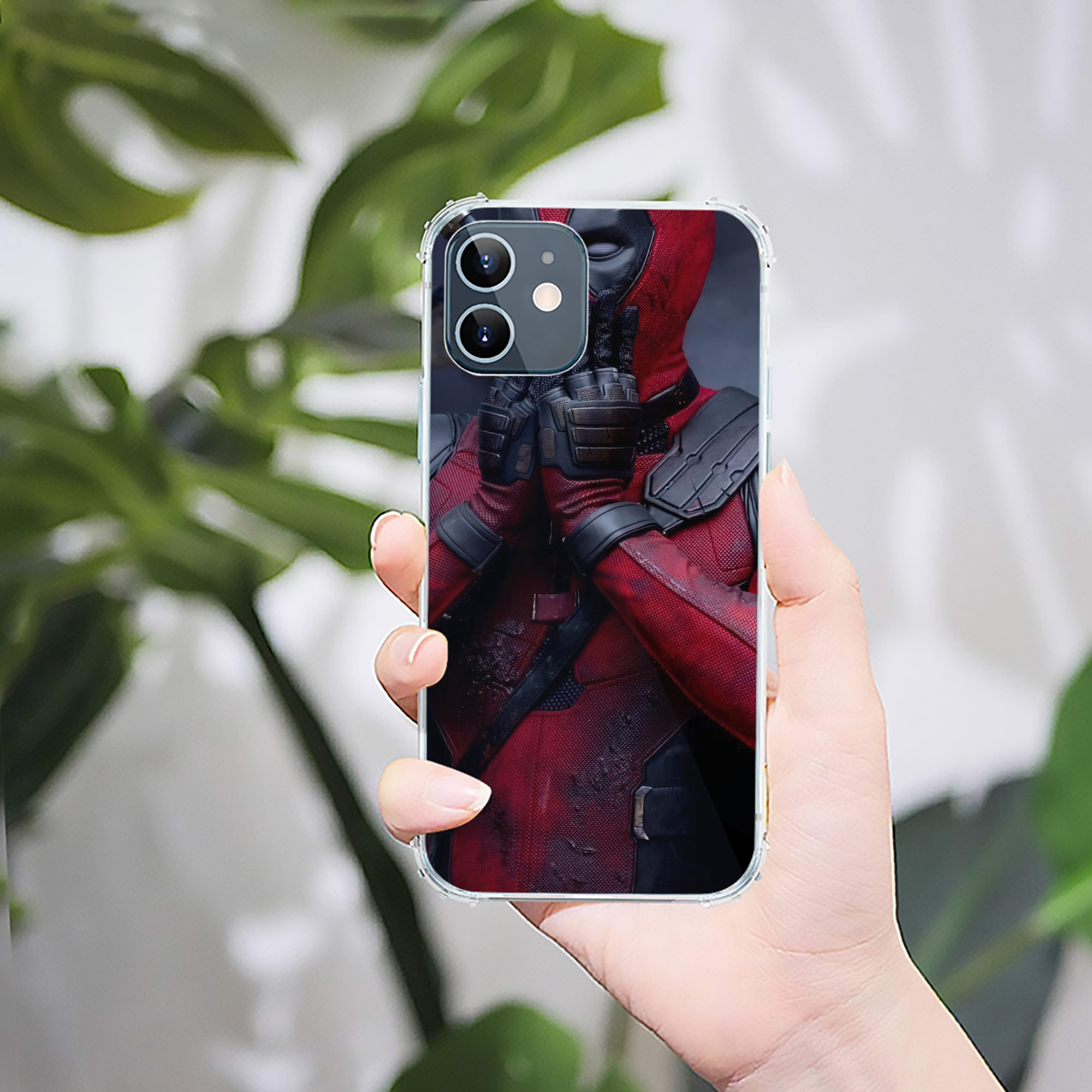 （画像用） Deadpool デッドプール 【iPhone 12シリーズ対応】透明スマホケース（クリアソフトケース）